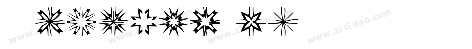 Asunder by ZONE23字体转换